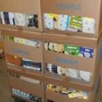 lot d'accessoires et entretien chaussures lacets, semelles, cirage, etc…